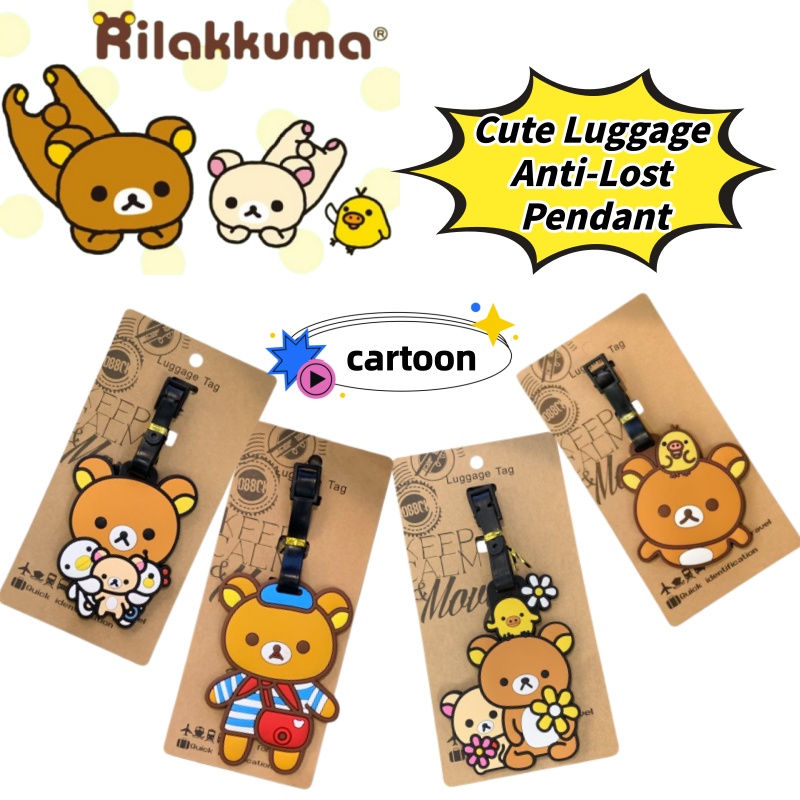 Travel Luggage Set - Rilakkuma Kreatywna Personalizowana Zawieszka do Bagażu,