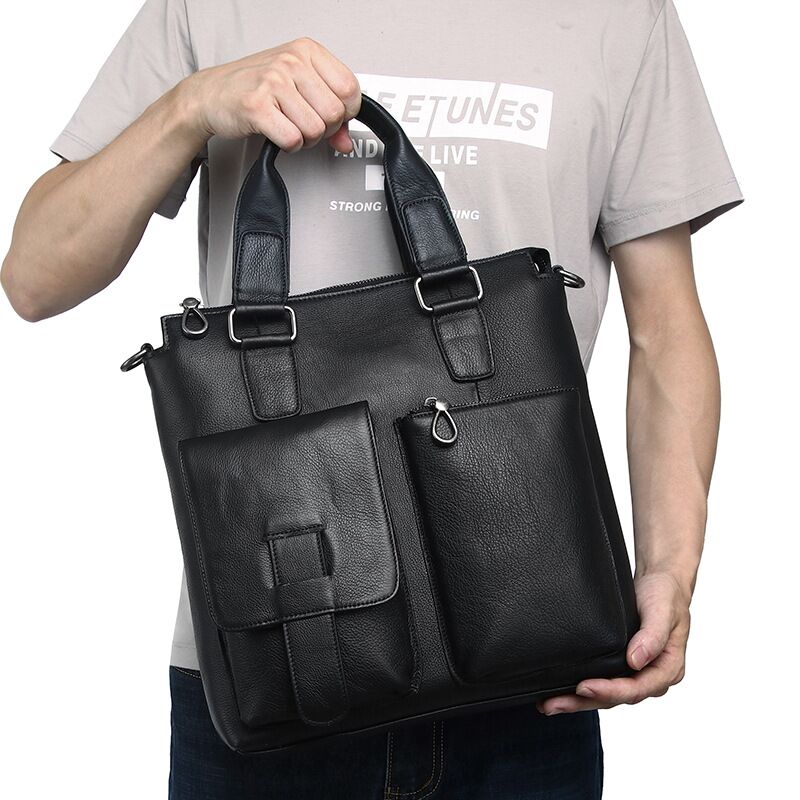 Mężczyźni pionowa torebka praw – Leather Briefcase recenzja i cena