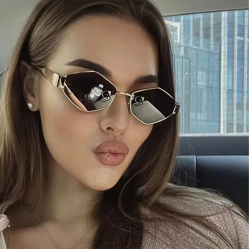 Modne, wielokątne okulary prze – Sunglasses Uv400 recenzja i cena