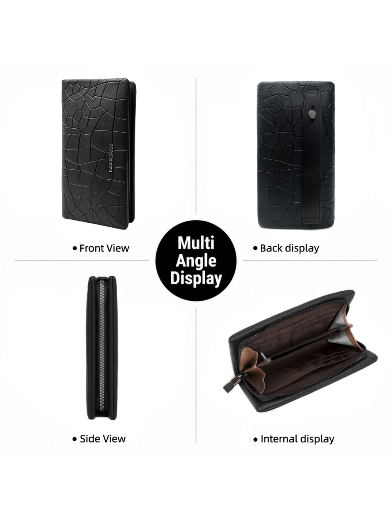 Męski portfel z zamkiem błyska – Leather Wallet Men recenzja i cena